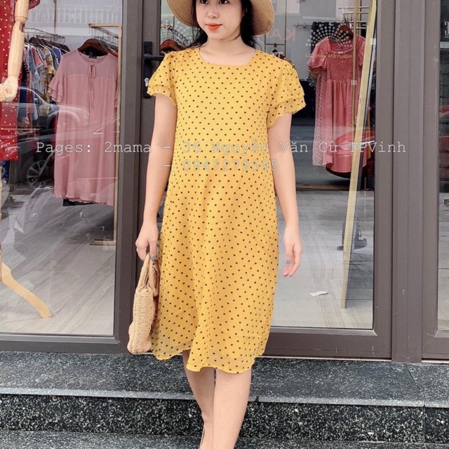 Váy von 2 lớp chấm bi xinh