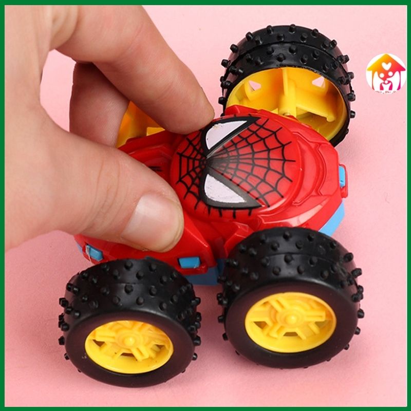 Xe ô tô nhện chống rơi 2 mặt xoay 360 độ độc đáo vui nhộn cho bé