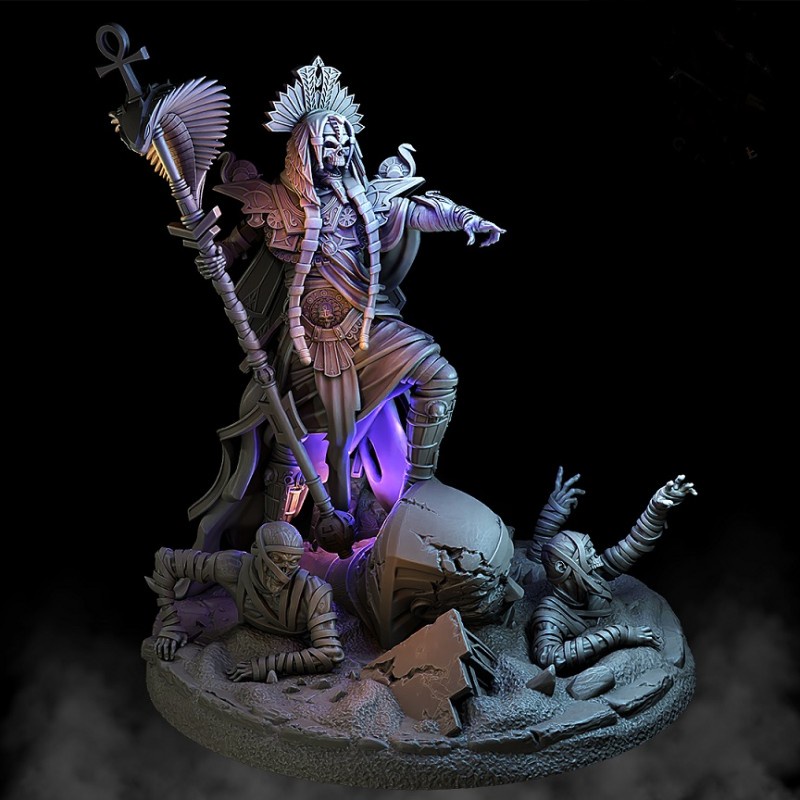 File in 3D mô hình The Pharaoh and Anubis