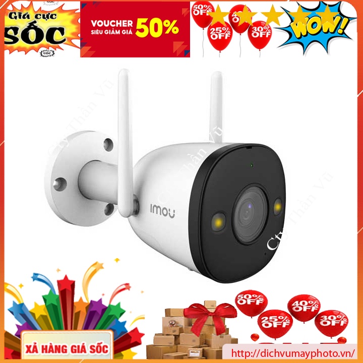 Camera quan sát Dahua Imou ngoài trời F42 độ phân giải 4MP hàng nhập khẩu chính hãng