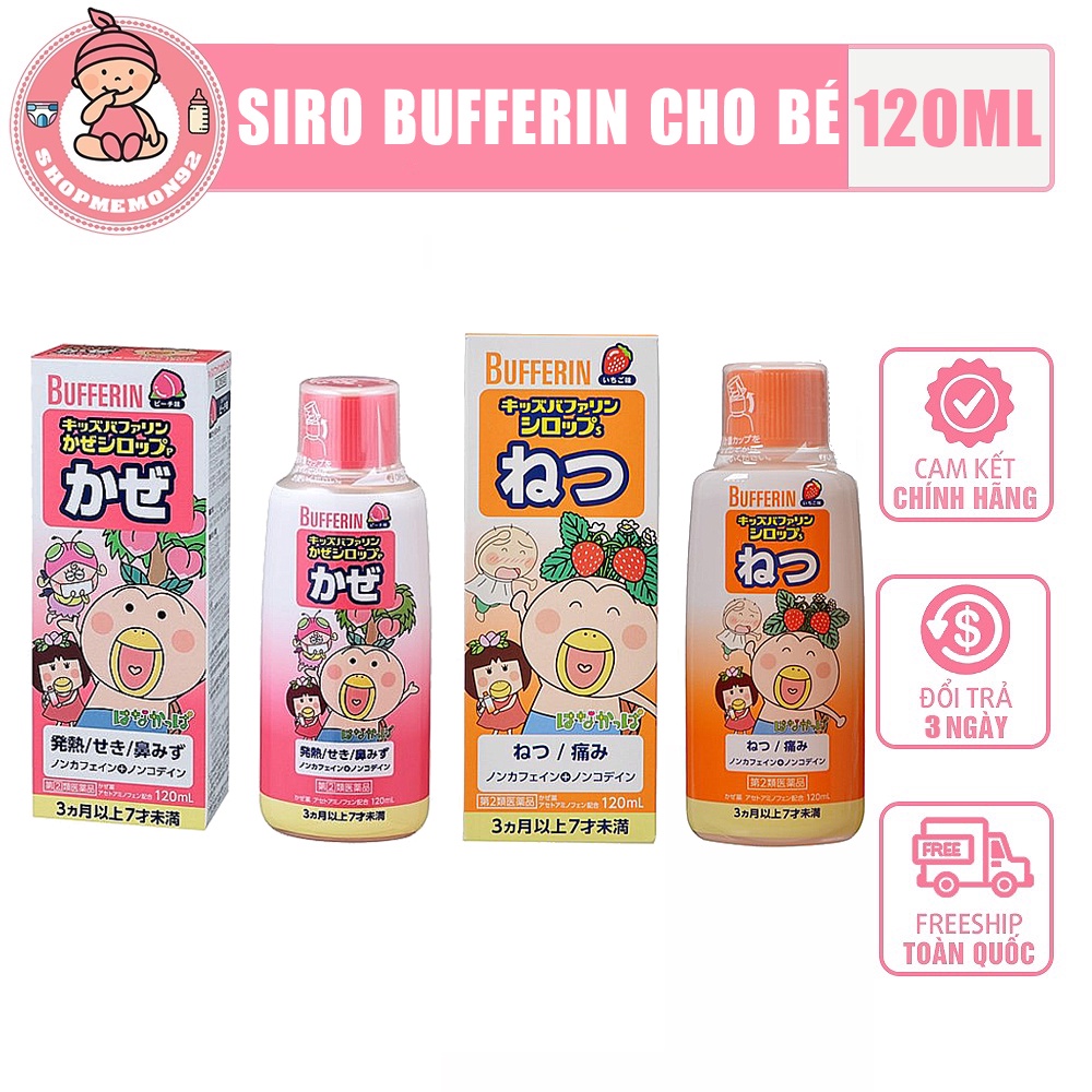 Siro Bufferin thảo dược cho bé 120ml date 2024