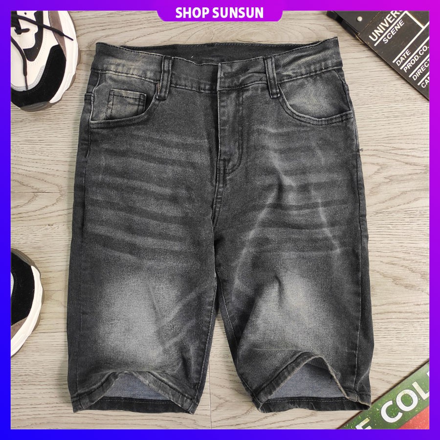 Quần short nam xám đen ⭐ FREESHIP ⭐ SS808 shop Sunsun chuyên quần sọt jean nam