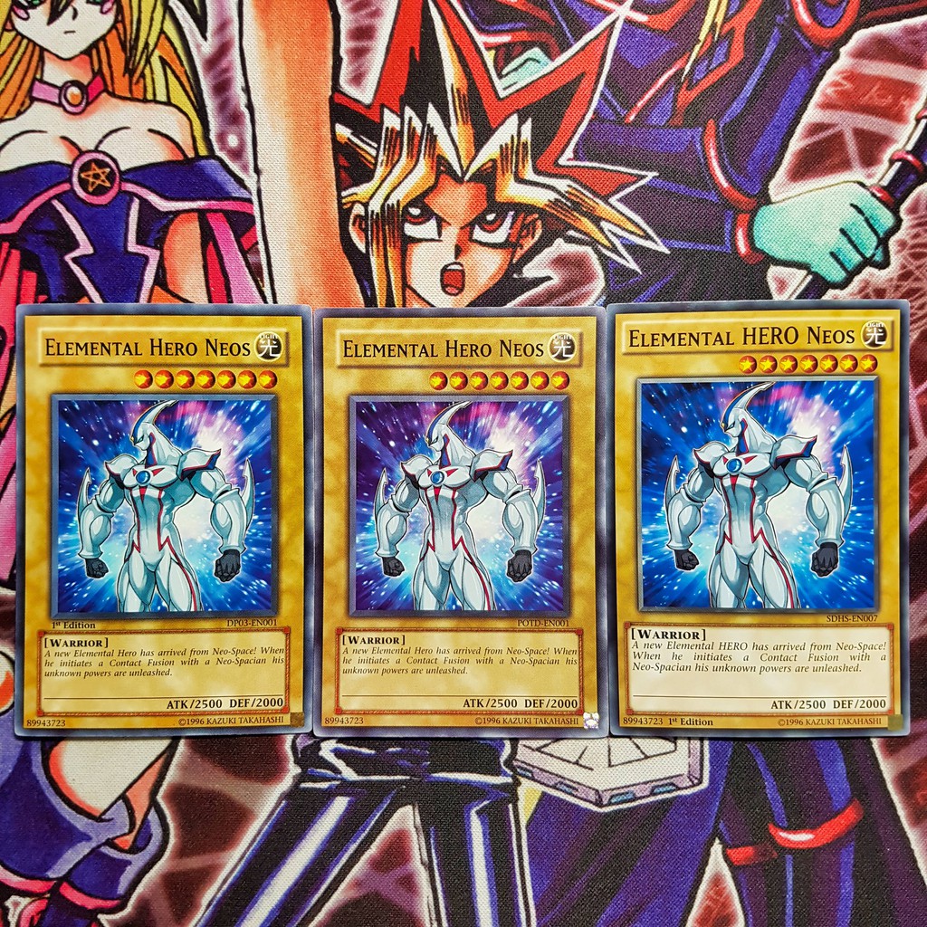 Bộ thẻ bài Yugioh: Elemental HERO Neos (Số lượng 3 lá)