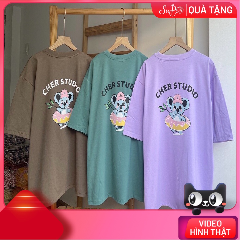 Áo thun form rộng tay lỡ - CHER STUDIO - (ẢNH CHỤP THẬT 100%) - [ Supo Shop ] - Style Unisex [ FREESIZE 75KG ]