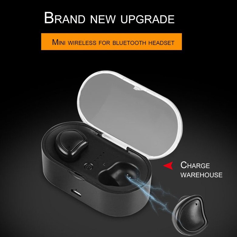 PK PB-01 Earphone Built-in Mic Stereo Earphone With Chargeable Mini Box