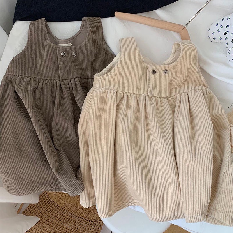 ❤Đầm Búp Bê Dáng Rộng Phong Cách Hàn Quốc Thời Trang Mùa Thu Xinh Xắn Cho Bé Gái
