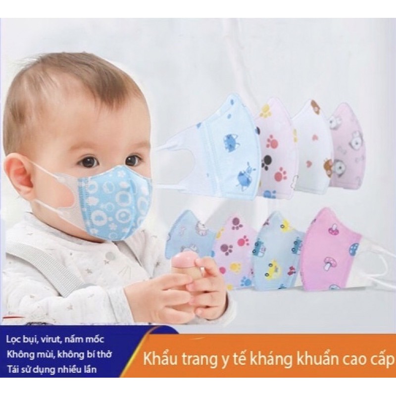 Sẵn hàng Khẩu Trang in hình xuất Nhật cho bé