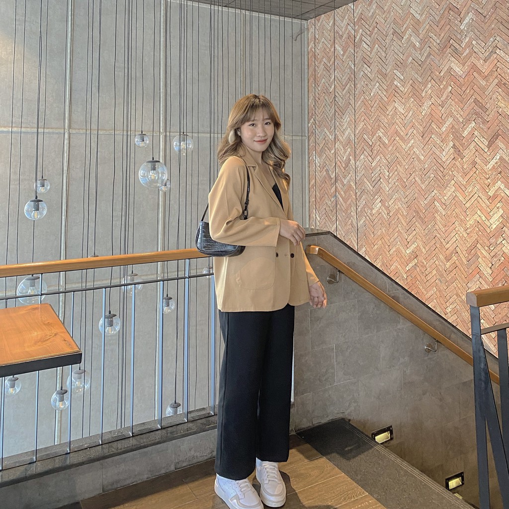 Áo Vest Blazers Nữ 💖 𝘍𝘳𝘦𝘦𝘴𝘩𝘪𝘱 💖 Áo Blazer Trơn Đen Hàn Quốc 1 Lớp Siêu Hot LAVUSA ( Ảnh Thật / Chính Chủ ) | BigBuy360 - bigbuy360.vn