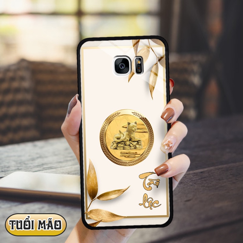 Ốp lưng kính 3D 12 con giáp - Samsung galaxy S7 Edge