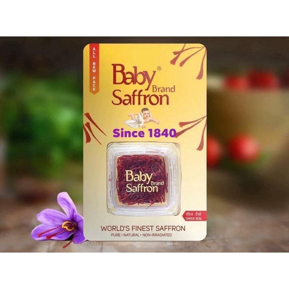 Nhuỵ Hoa Nghệ Tây BABY SAFFRON - Deluxe Mogra số 1 Ấn Độ loại hộp 1gr CHÍNH HÃNG | BigBuy360 - bigbuy360.vn