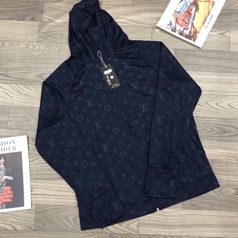 ÁO CHỐNG NẮNG NAM NỮ IN LV VÀ DẬP VÂN CHẤT KIM CƯƠNG THÔNG HƠI MỀM MÁT THOÁNG KHÍ