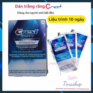 Hộp dán trắng răng Crest 3D White Classic Vivid
