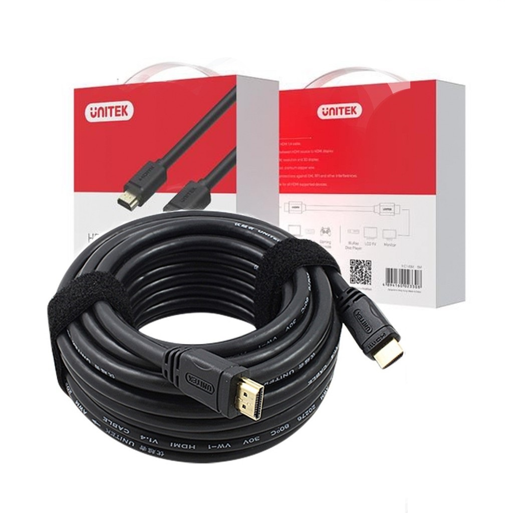 Cáp HDMI 4K Unitek YC-143 15m, YC-144 20m - Dây Tròn - NTH