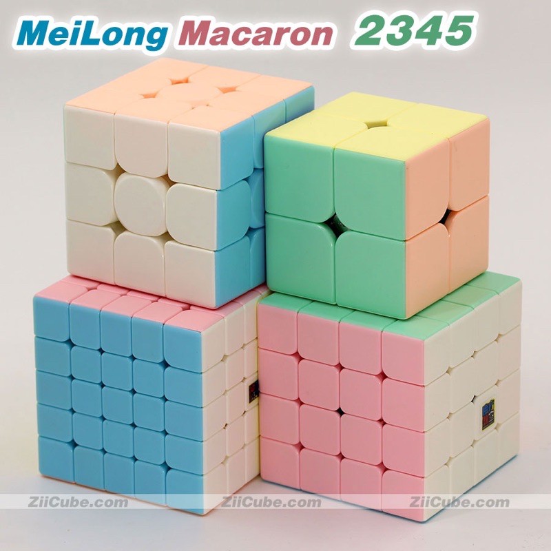 Rubik 2-3-4-5 Meilong màu Macaron