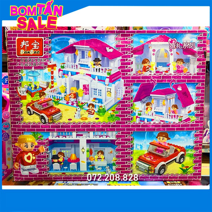 Lego Friends Ban Bao 6103 / 552 Mảnh ghép 🍀 Bộ Lego Xếp Hình Nhà Hàng Ban Bao