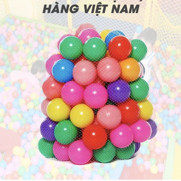 100 BÓNG NHỰA MỀM FI 4,5 CM CHO BÉ