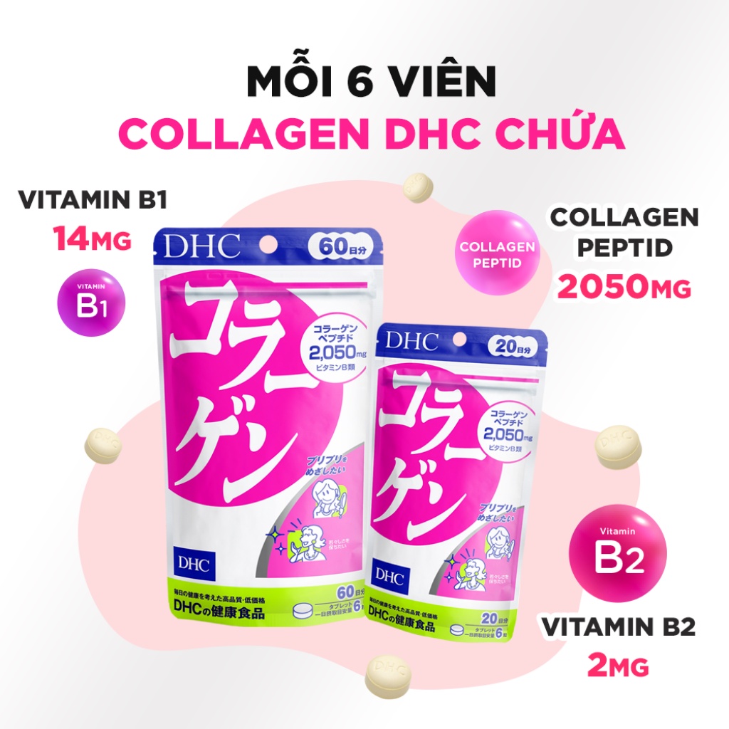 Viên Uống Collagen DHC Nhật Bản Chống Lão Hóa, Đẹp Da