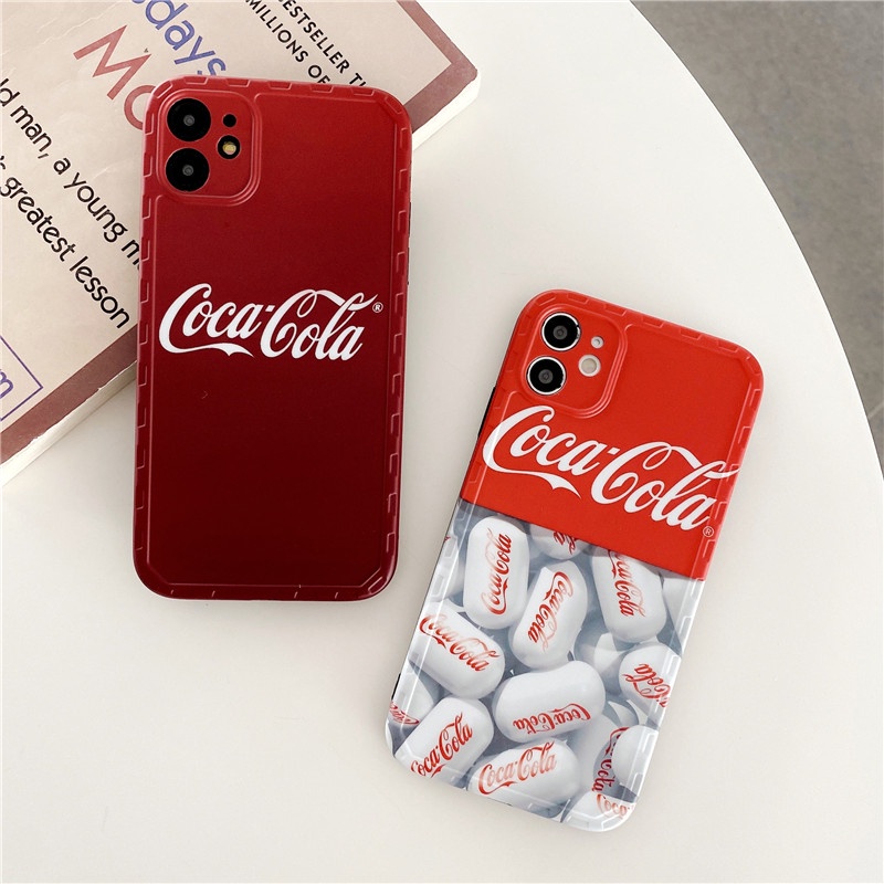 Ốp lưng silicone chống rơi họa tiết nước ngọt bảo vệ cho iphone 11 pro max 7 8 plus x xs xr SE2020 iphone 12 pro max