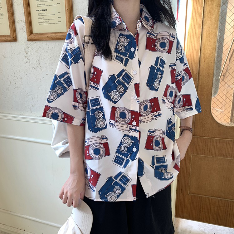 Áo Sơ Mi họa tiết dáng rộng cá tính, siêu đẹp | BigBuy360 - bigbuy360.vn