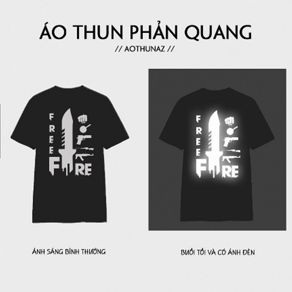 áo Free Fire, áo game Free Fire, áo phông phản quang Free Fire, áo thun - GIÁ SỈ