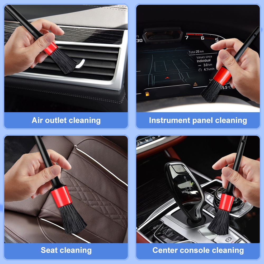 Set 5 Cọ Vệ Sinh Xe Hơi Chuyên Dụng