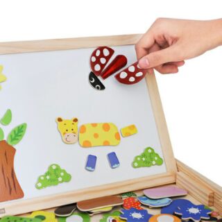 Bảng gép tranh gỗ 2 mặt