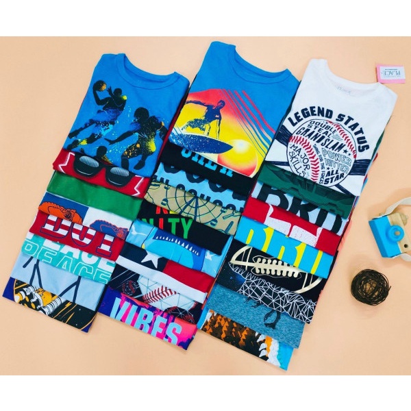 Áo phông bé trai size Đại Áo thun Place bé trai xuất dư 4 đến 16 tuổi - ATPD