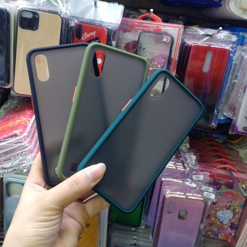 Ốp lưng nhám chống vân viền màu SAMSUNG A01 Siêu hót