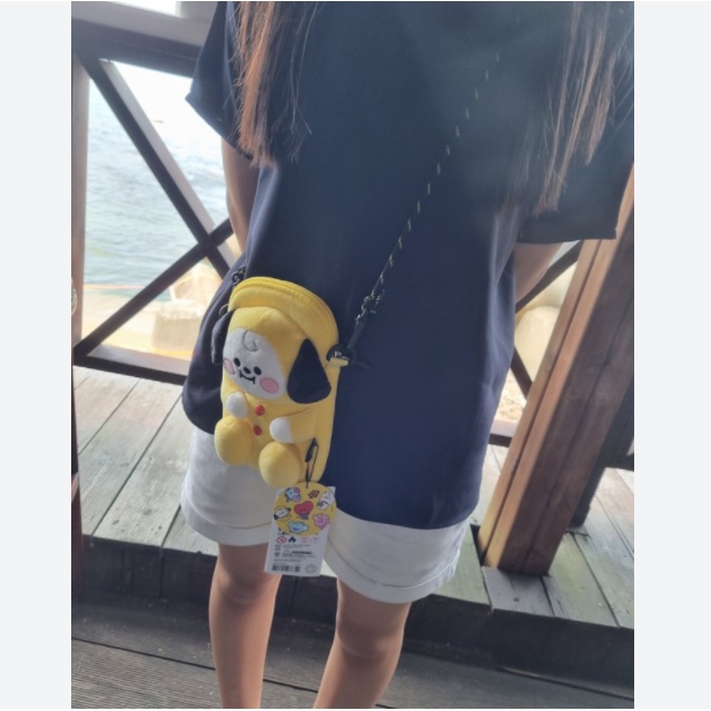 Túi đeo chéo hình búp bê BTS BT21 dễ thương