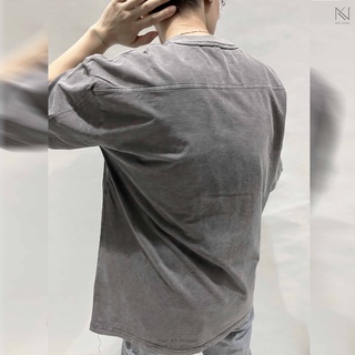 ÁO THUN COTTON OVERSIZE_ XÁM (ảnh thật từ shop)