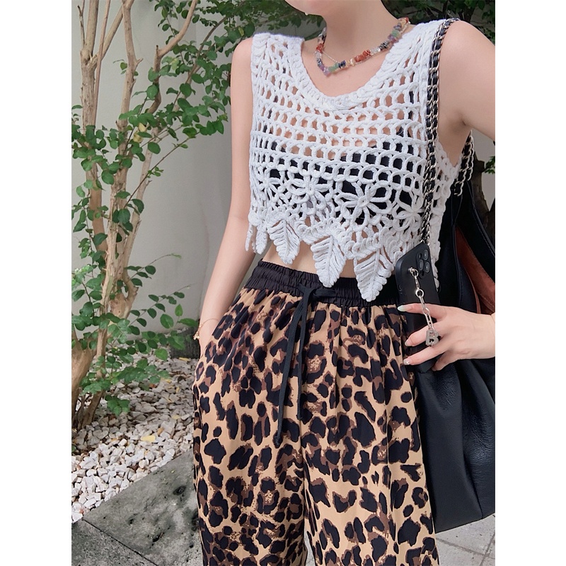 QKOOLE Áo Croptop Dệt Kim Dáng Rộng Phong Cách Hàn Quốc Thời Trang Cho Nữ