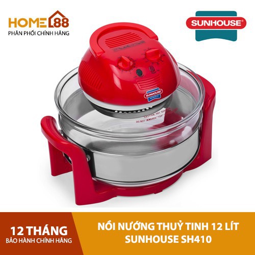 [ELHAB4 giảm tối đa 500K] Nồi nướng thủy tinh Sunhouse SH410 chính hãng giá tốt