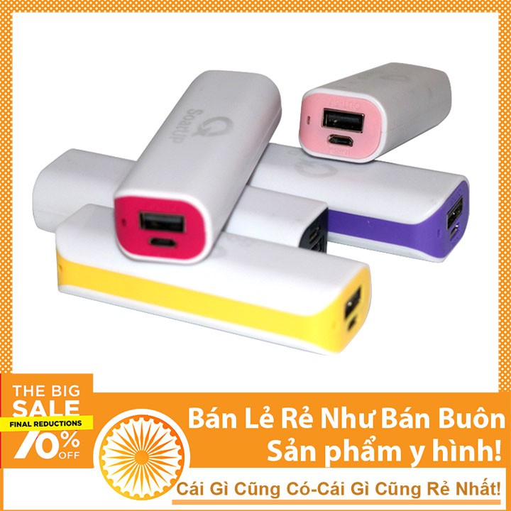 Box Sạc Dự Phòng 1 Pin Vỏ Nhựa - Màu Sắc Ngẫu Nhiên (Chưa có sẵn pin)