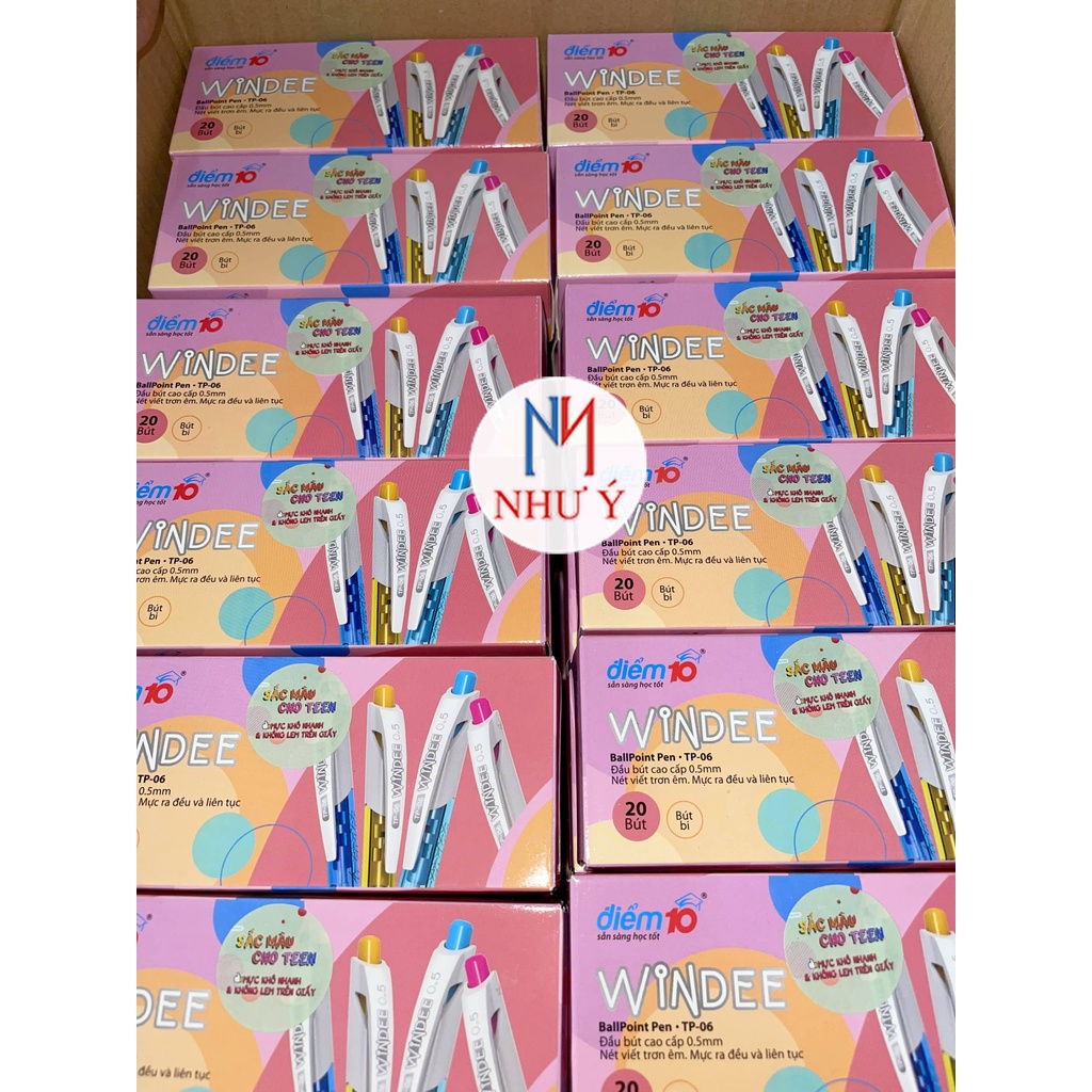 Hộp 20 cây Bút Bi Điểm 10 TP-06 Nét 0.5mm