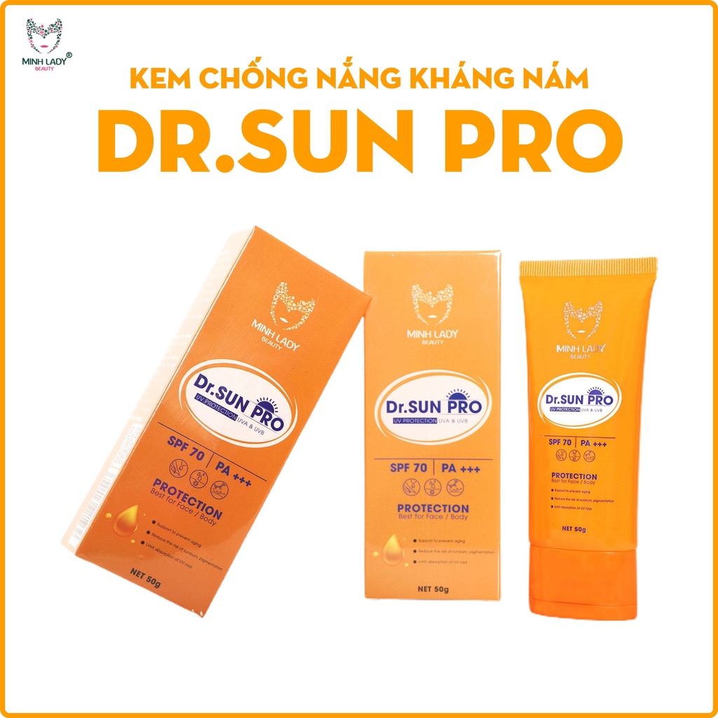 Kem chống nắng Dr.Sun Pro Minh Lady Beauty SPF 50