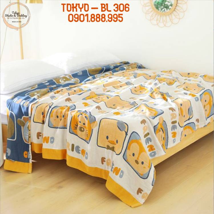 S68_Chăn Xô Organic Cotton Dòng Cao Cấp