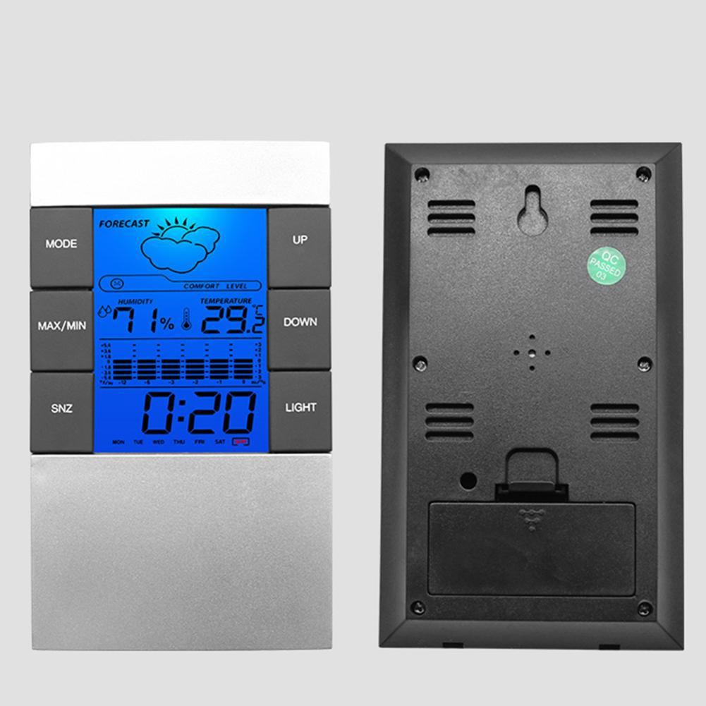 Đồng hồ điện tử đo nhiệt độ trong nhà màn hình LCD