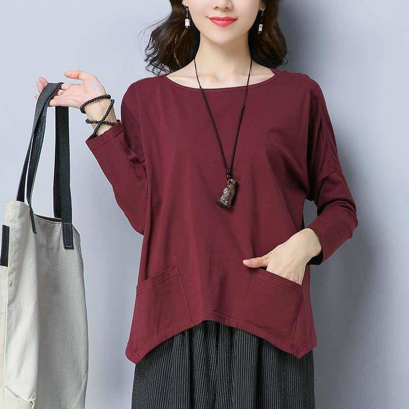 NRVP Áo Thun Nữ Oversized Dài Tay Dáng Rộng