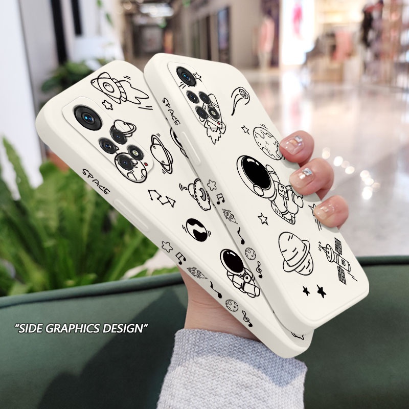 Ốp Điện Thoại Hình Vũ Trụ Âm Nhạc Sáng Tạo Cho Xiaomi Redmi Note 11 11S 11T Pro Plus + 4G 5G