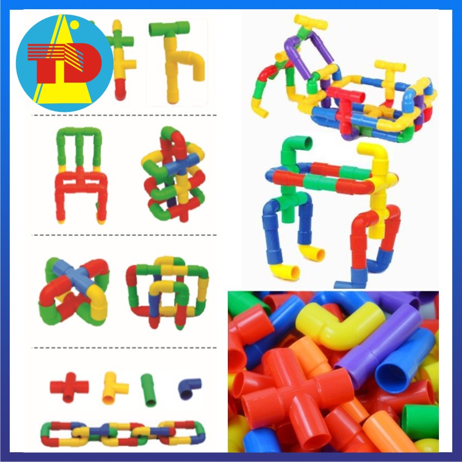 Hàng VN - Đồ Chơi Bộ Láp Ráp Hình Ống - Đồ Chơi Trẻ Em Giá Rẻ - Thái Dương Shop