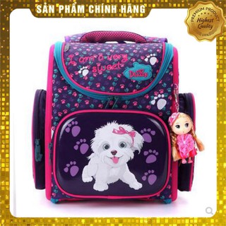 Cặp chống gù lưng Nga Siêu xinh cho bé gái - Chú cún con (3-129)
