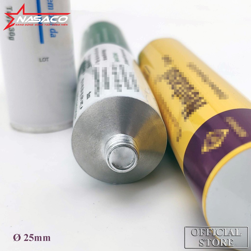 Tuýp Nhôm 25mm Dung Tích 65ml Chuyên Đựng Gel, Keo, Thuốc Nhuộm - Sức Chứa 50g