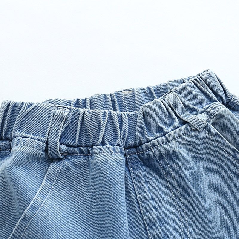 Quần Jeans Dài Thời Trang Dành Cho Bé Trai Gái 2-8 Tuổi