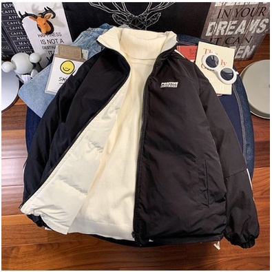 Áo phao nam 2 mặt hàng quảng châu loại 1 form rộng đẹp