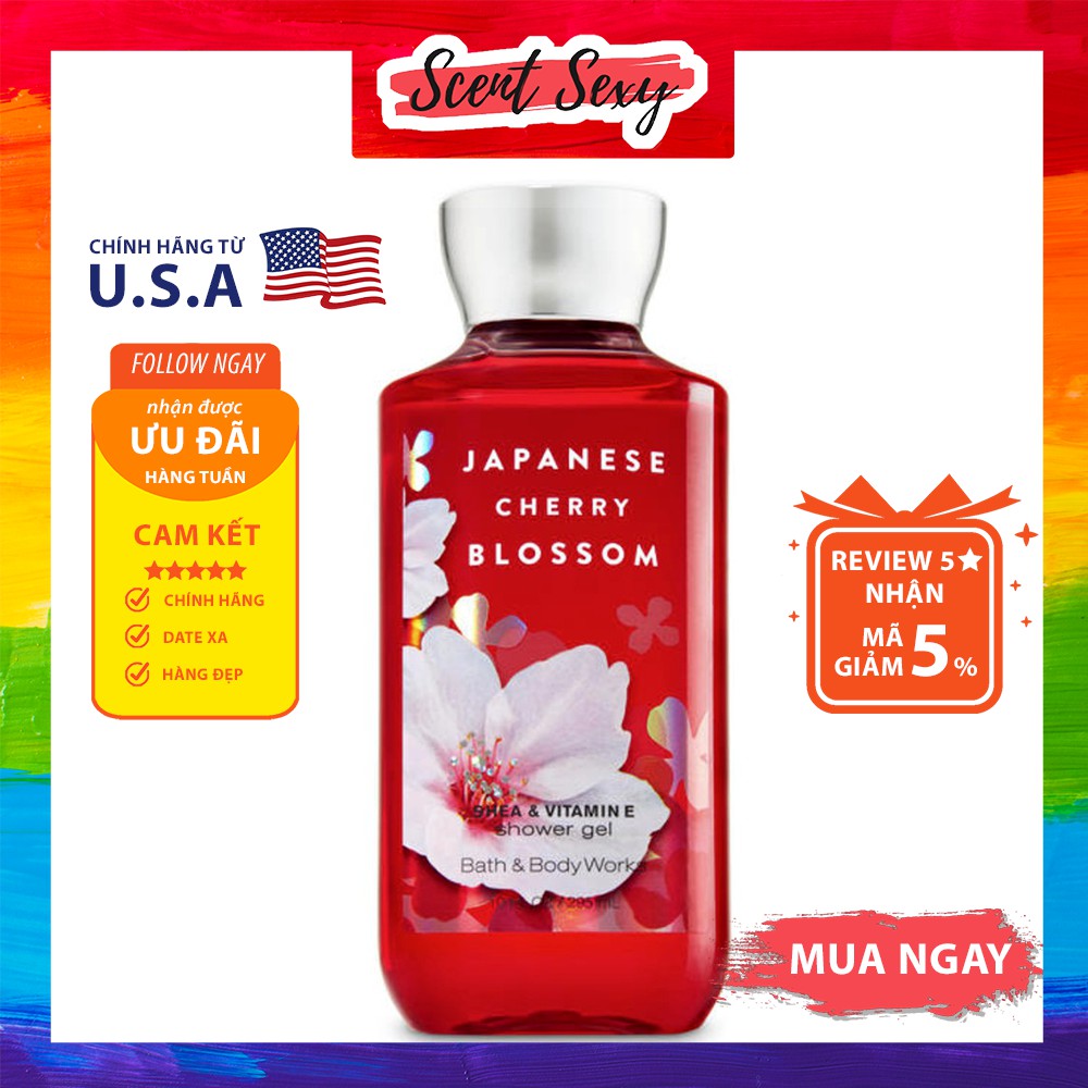 Sữa tắm Bath Body Works - Japanese Cherry Blossom (295mL)