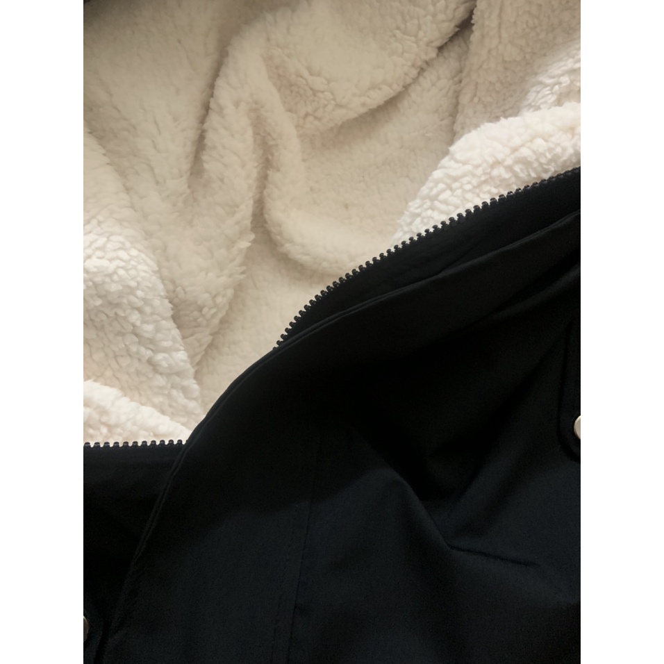 Áo khoác unisex lót lông cừu ⚡ 𝐇𝐚̀𝐧𝐠 𝐂𝐚𝐨 𝐂𝐚̂́𝐩 ⚡  Nam nữ đều mặc, áo dày dặn siêu ấm chất siêu đẹp