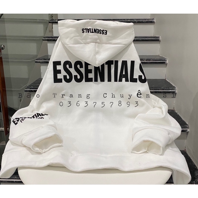 [Mã 12FASHIONSALE1 giảm 10K đơn 50K] Áo Khoác Nỉ Essen Chất Nỉ Lót Bông Form To Unisex Nam Nữ Ulzzang