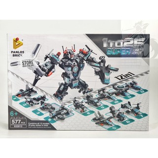( Có Sẵn )Lego Panlos 633013 Lắp Ráp Robot Tiên Phong 12 in 1 ( 577 Mảnh )..
