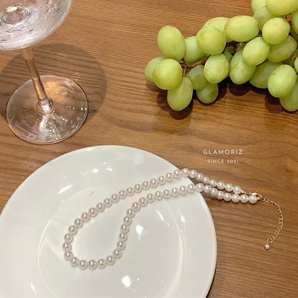 Dây chuyền dạng hạt đơn giản thanh lịch | Handmade by Glamorizzz |