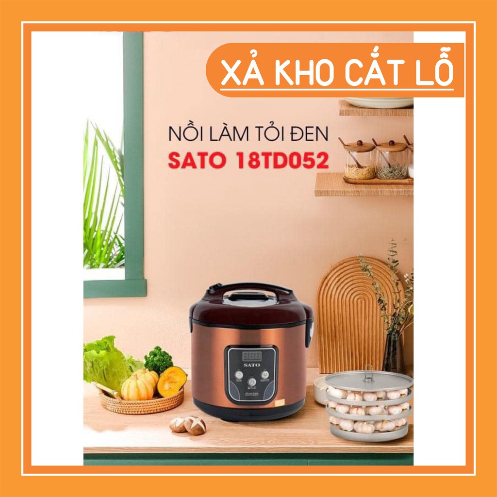 Nồi làm tỏi đen SATO 18TD052 Chính Hãng bảo Hành 12 Tháng. [FreeShip Xtra][ViệtTech]